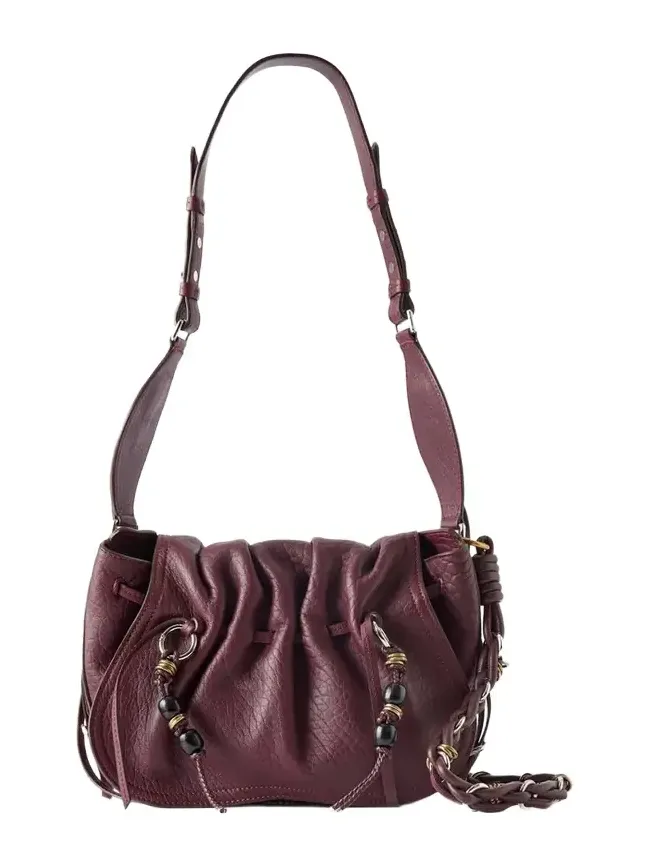 Bolton Embellished Tasseled Textured-leather Shoulder Bag