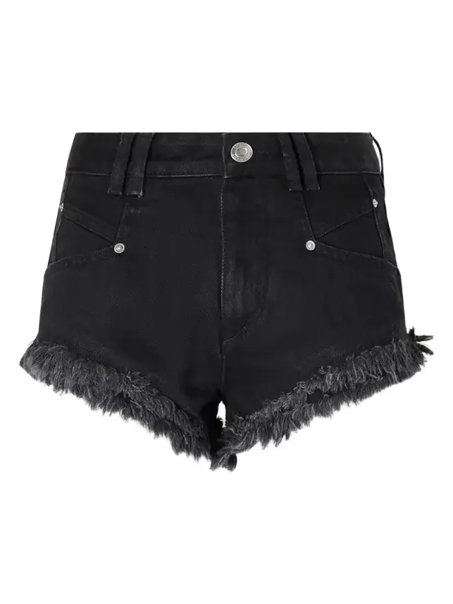 Eneidala Frayed Denim Shorts