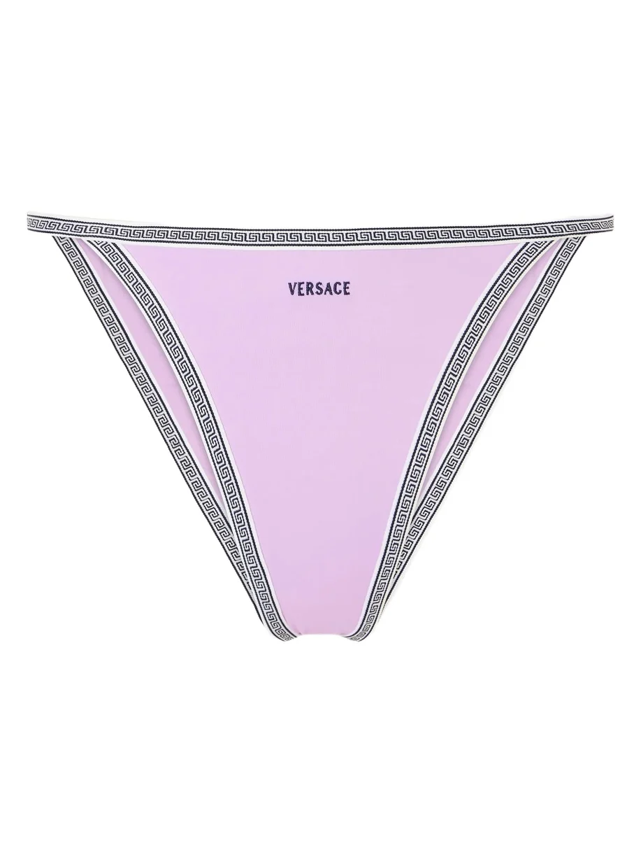 Versace Greca-embroidered Bikini Briefs