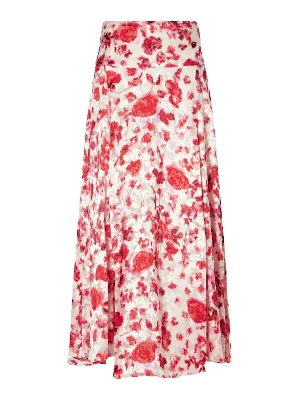 Hilza Floral-print Chiffon Midi Skirt Hilza Floral-print Chiffon Midi Skirt