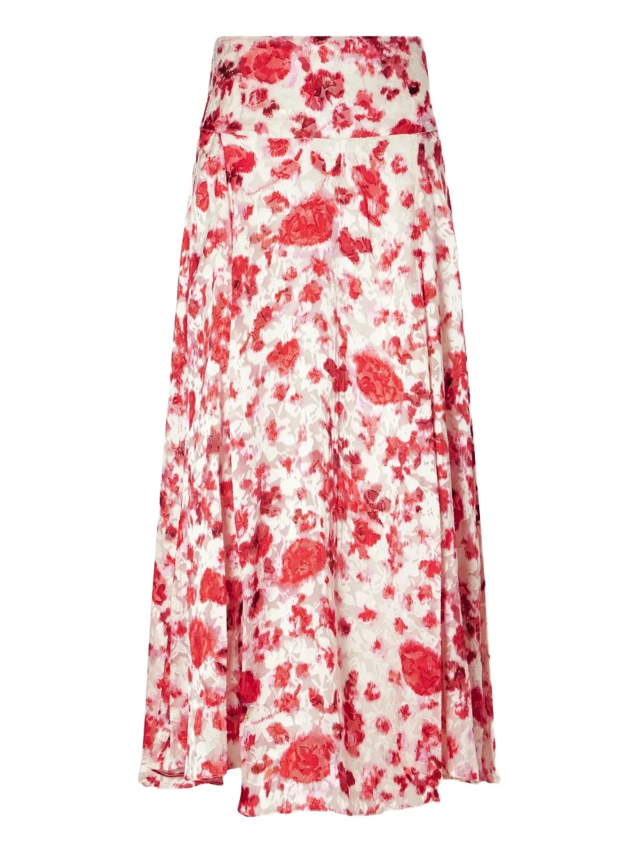 Hilza Floral-print Chiffon Midi Skirt Hilza Floral-print Chiffon Midi Skirt