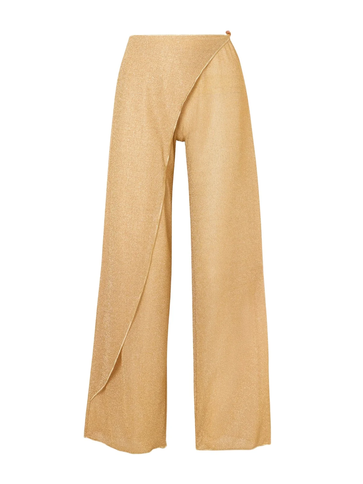 Lumiere Embellished Lurex Wide-leg Pareo Pants Lumiere Embellished Lurex Wide-leg Pareo Pants