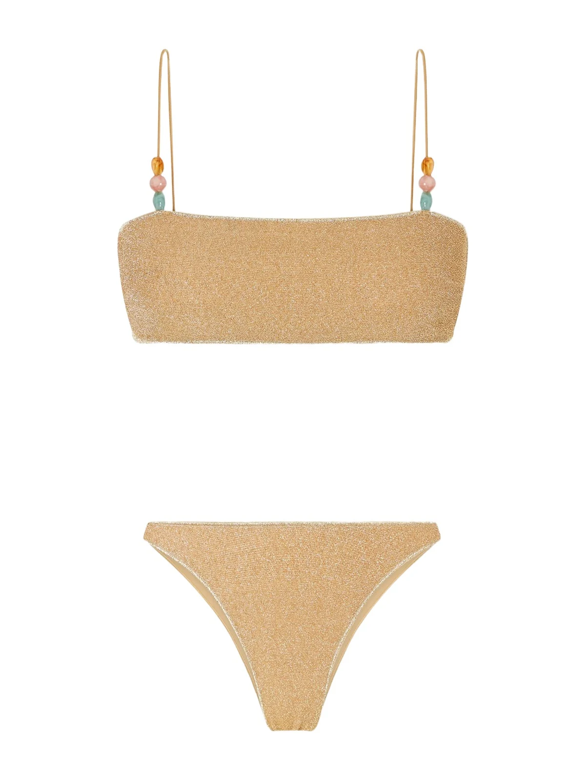 Lumiere Bead-embellished Metallic Bikini Lumiere Bead-embellished Metallic Bikini