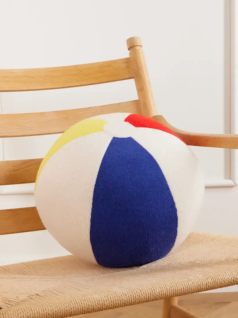 The Elder Statesman Beachball Patchwork-cashmere Plushie | Image 1 The Elder Statesman Beachball Patchwork-cashmere Plushie | Image 1