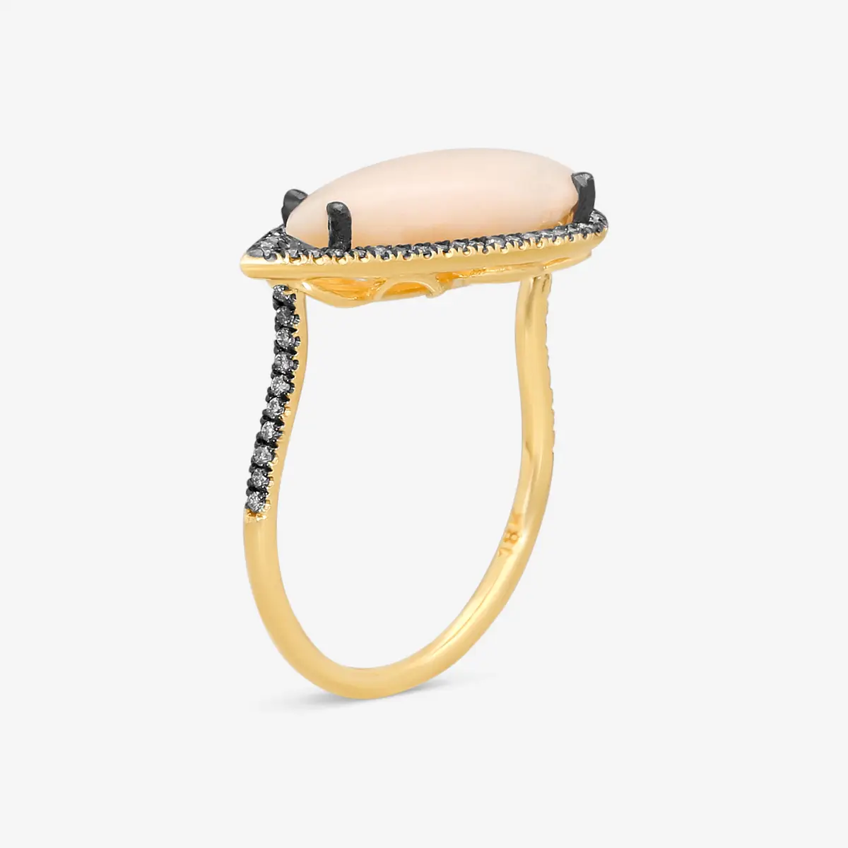 Suzanne Kalan Suzanne Kalan 18K Yellow Gold Diamond & Pink Opal Ring Sz. 6.5 by The Solist | Thumbnail 2 Suzanne Kalan Suzanne Kalan 18K Yellow Gold Diamond & Pink Opal Ring Sz. 6.5 by The Solist | Thumbnail 2