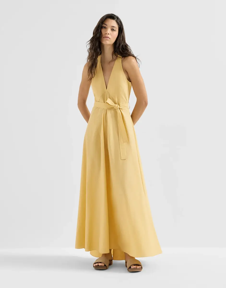 Brunello Cucinelli Linen wrap effect vest with monili | Thumbnail 7