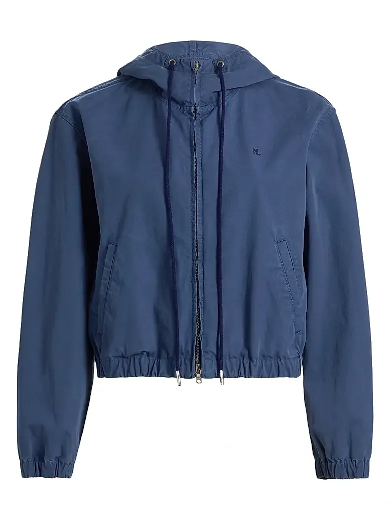 Nili Lotan Women's Clyde Hooded Cotton Windbreaker