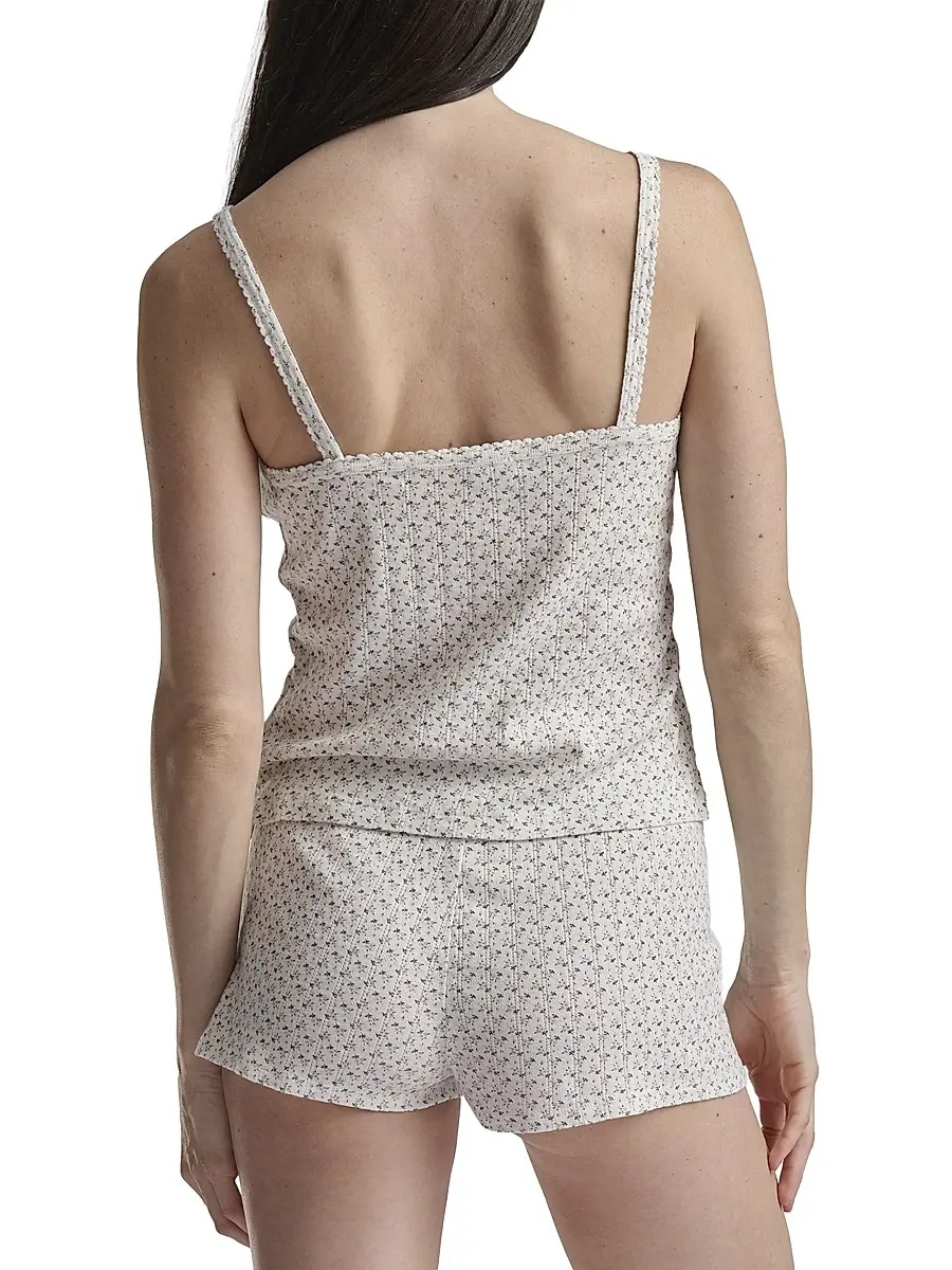Polo Ralph Lauren Women's Polo Pointelle Tank Boxer Pajamas | Thumbnail 4 Polo Ralph Lauren Women's Polo Pointelle Tank Boxer Pajamas | Thumbnail 4