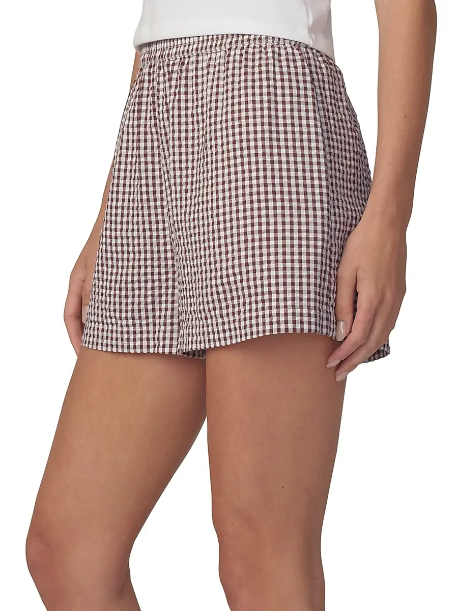 Joe's Jeans Women's The Boxer Gingham-Check Cotton-Blend Shorts | Thumbnail 4 Joe's Jeans Women's The Boxer Gingham-Check Cotton-Blend Shorts | Thumbnail 4