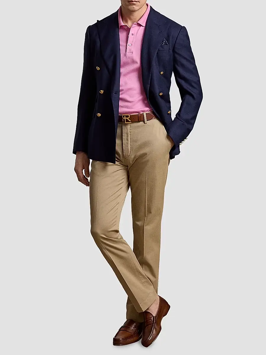 Ralph Lauren Purple Label Men's RL Cotton Piqué Polo Shirt | Thumbnail 2