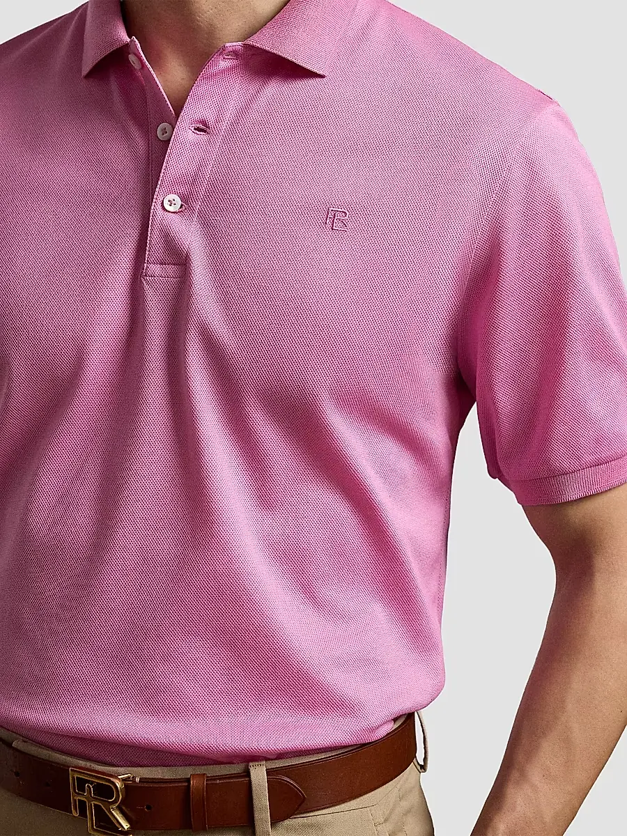 Ralph Lauren Purple Label Men's RL Cotton Piqué Polo Shirt | Thumbnail 5
