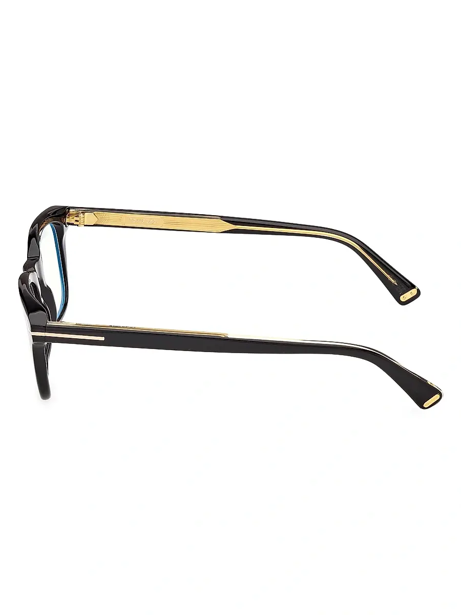Tom Ford Men's 50MM Blue Block Rectangular Eyeglasses | Thumbnail 3 Tom Ford Men's 50MM Blue Block Rectangular Eyeglasses | Thumbnail 3