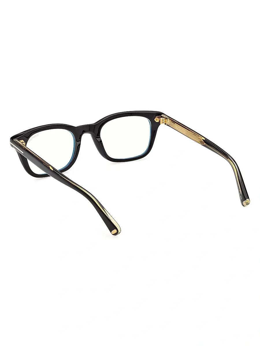 Tom Ford Men's 50MM Blue Block Rectangular Eyeglasses | Thumbnail 4 Tom Ford Men's 50MM Blue Block Rectangular Eyeglasses | Thumbnail 4