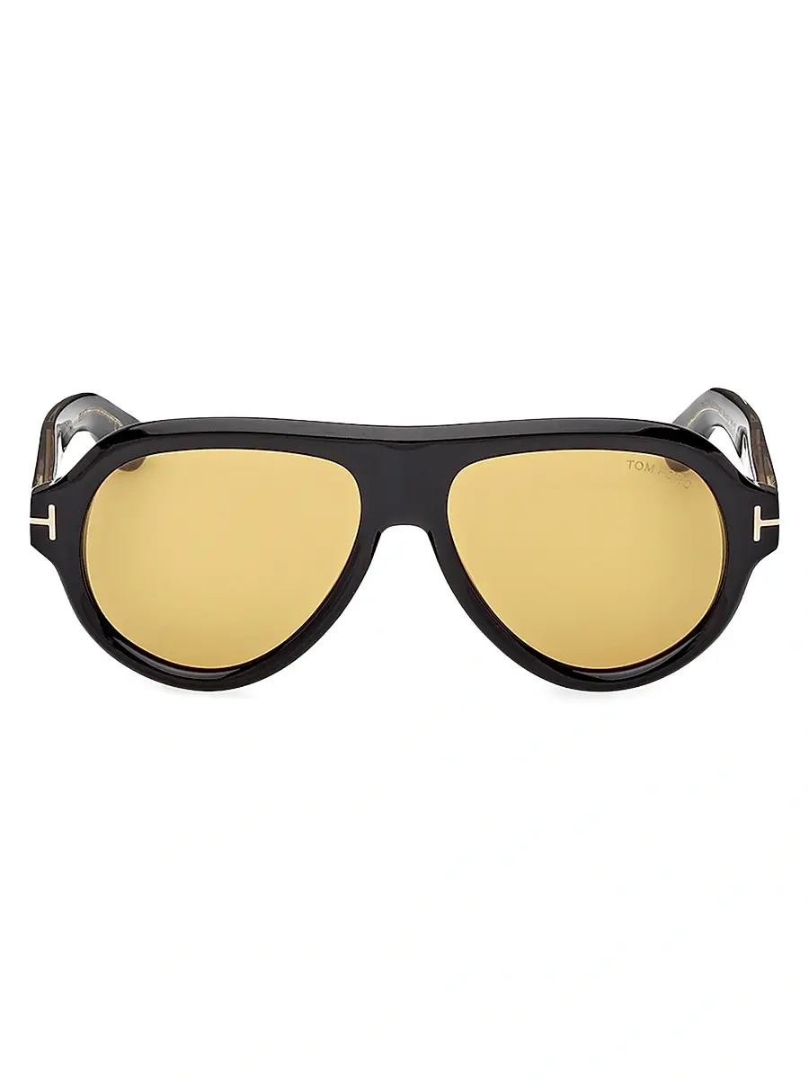 Tom Ford Men's Icon 56MM Aviator Sunglasses | Thumbnail 2