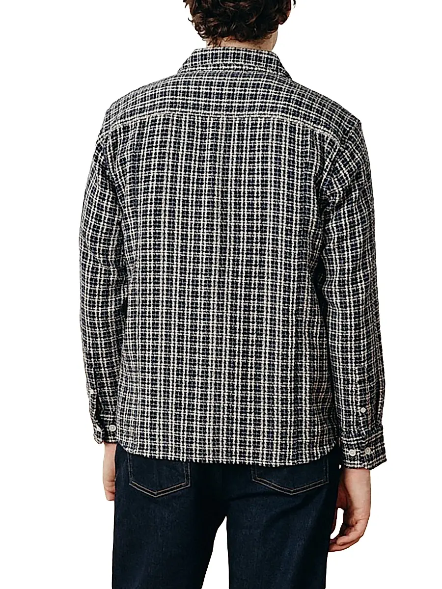 Corridor Men's Snow Check Reverse Tweed Shirt | Thumbnail 4 Corridor Men's Snow Check Reverse Tweed Shirt | Thumbnail 4