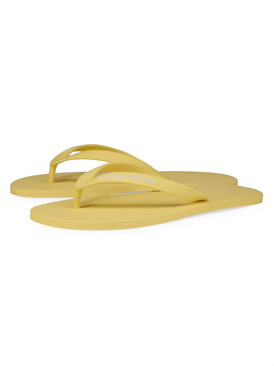 Christian Louboutin Men's Summer Rubber Thong Sandals | Thumbnail 2 Christian Louboutin Men's Summer Rubber Thong Sandals | Thumbnail 2