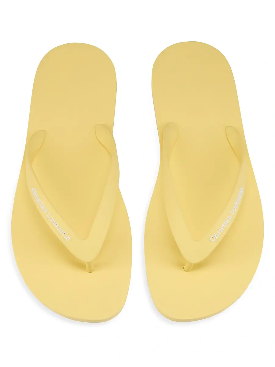 Christian Louboutin Men's Summer Rubber Thong Sandals | Thumbnail 4 Christian Louboutin Men's Summer Rubber Thong Sandals | Thumbnail 4