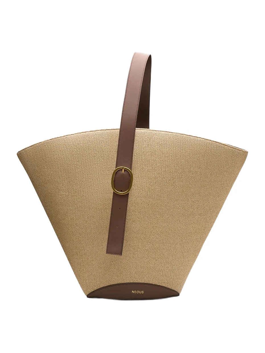 Women's Apehli Raffia-Leather Tote Bag Women's Apehli Raffia-Leather Tote Bag