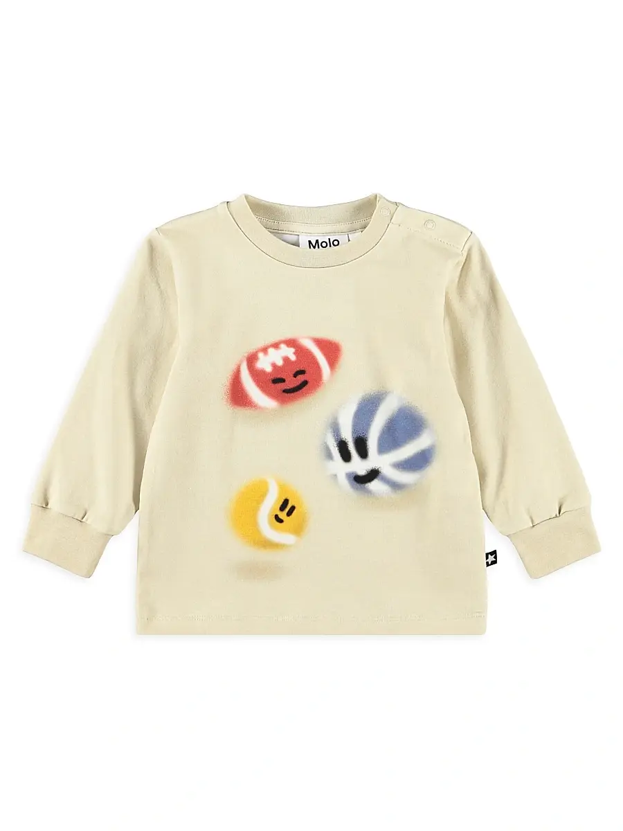 Molo Baby Girl's & Little Girl's Eloy Long-Sleeve Shirt - Sweet Balls | Image 1 Molo Baby Girl's & Little Girl's Eloy Long-Sleeve Shirt - Sweet Balls | Image 1