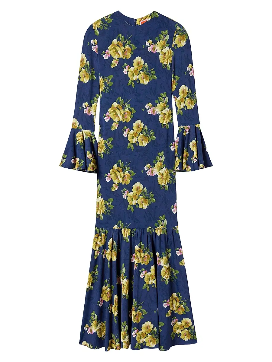 La DoubleJ Women's Alba Dress - Riptide Midnight Blue - Size XS | Image 1 La DoubleJ Women's Alba Dress - Riptide Midnight Blue - Size XS | Image 1