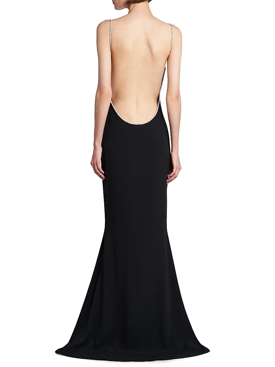 Tom Ford Women's V-Neck Open-Back Gown | Thumbnail 5 Tom Ford Women's V-Neck Open-Back Gown | Thumbnail 5