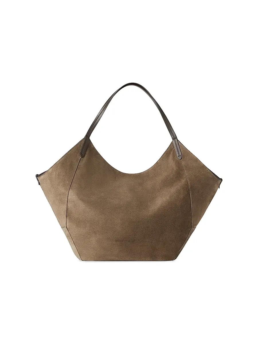 Brunello Cucinelli Women's Duo Shopper Bag in Water Resistant Alpaca and Wool