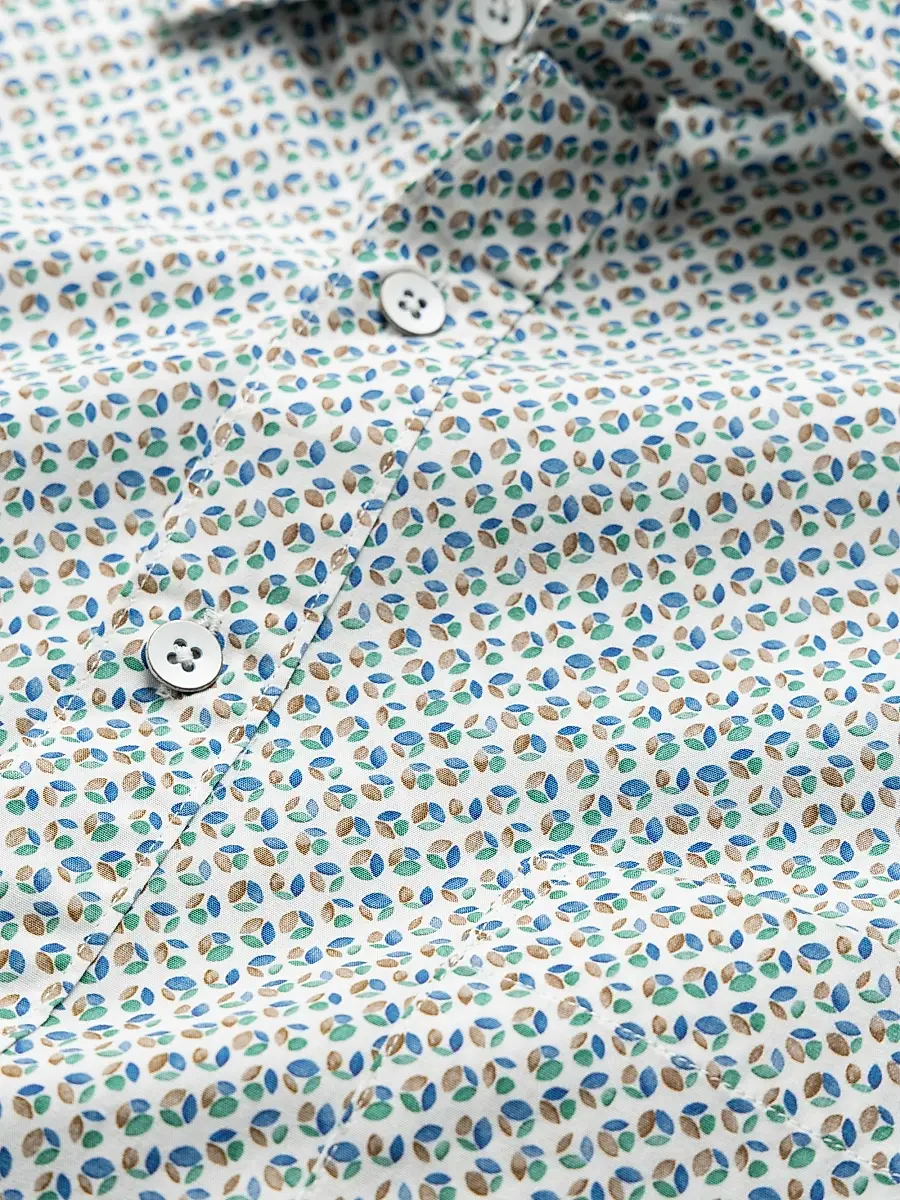 Rodd & Gunn Men's Underwood Geometric Cotton Slim-Fit Shirt | Thumbnail 5 Rodd & Gunn Men's Underwood Geometric Cotton Slim-Fit Shirt | Thumbnail 5
