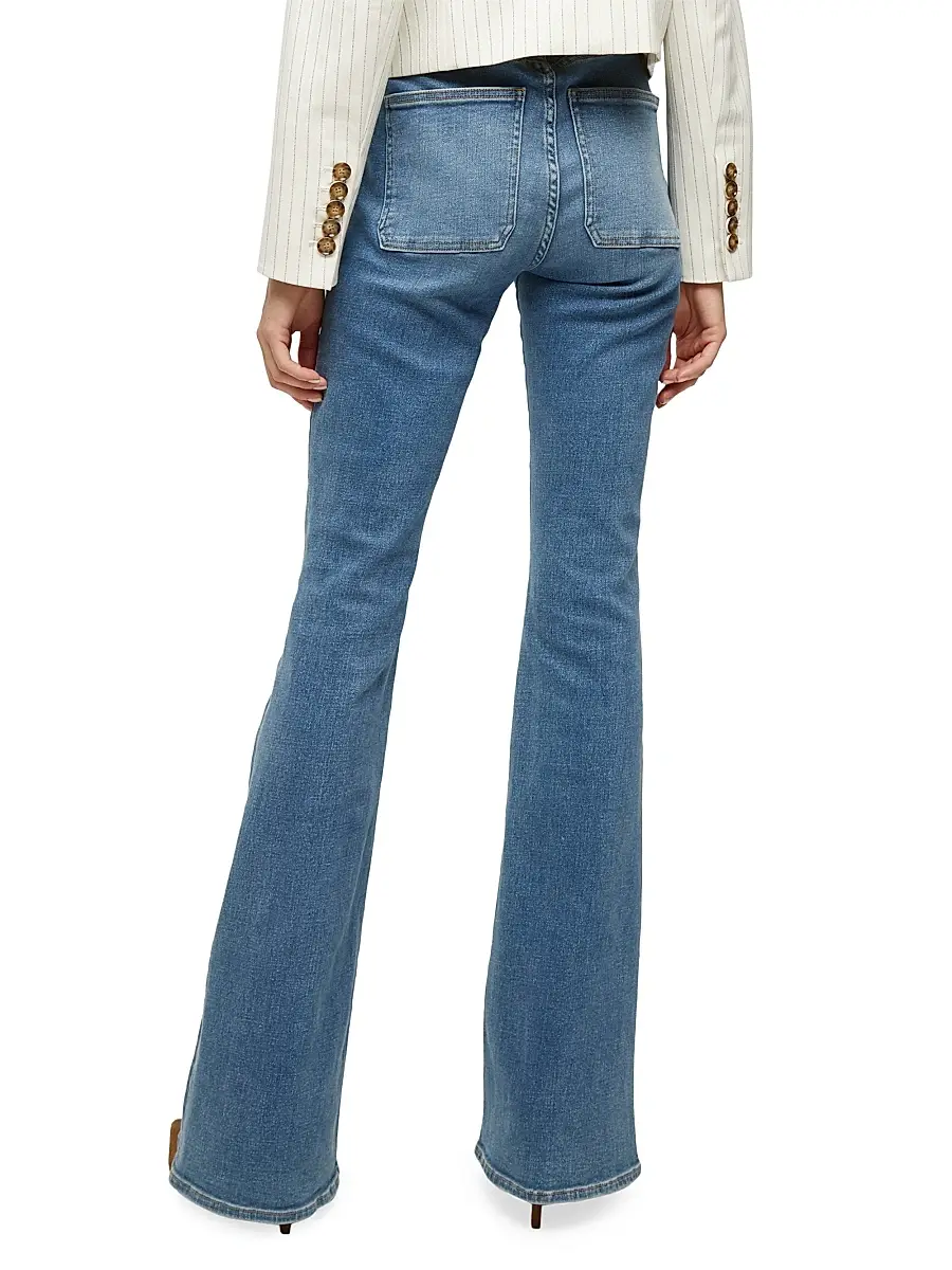 Veronica Beard Women's Beverly Skinny Flare Patch Pocket Jeans | Thumbnail 5 Veronica Beard Women's Beverly Skinny Flare Patch Pocket Jeans | Thumbnail 5