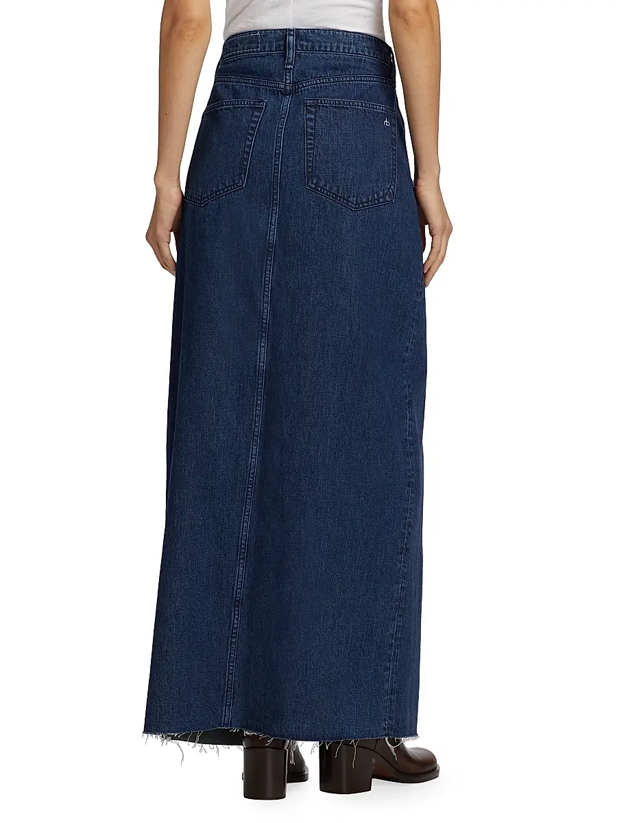 rag & bone Women's Avery Denim Maxi Skirt | Thumbnail 5 rag & bone Women's Avery Denim Maxi Skirt | Thumbnail 5