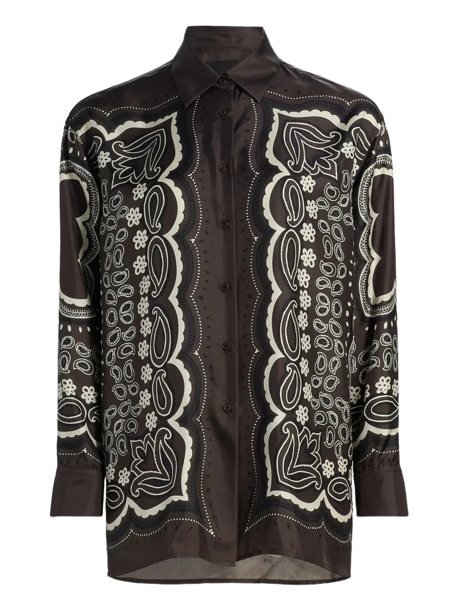 Women's Alfie Printed Silk Shirt