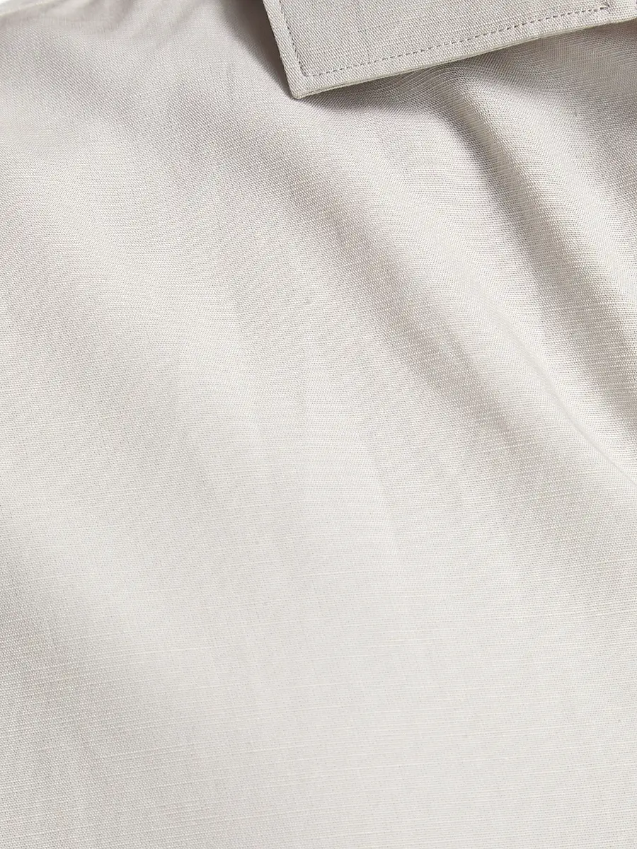Frame Men's Linen Long-Sleeve Polo Shirt | Thumbnail 7 Frame Men's Linen Long-Sleeve Polo Shirt | Thumbnail 7