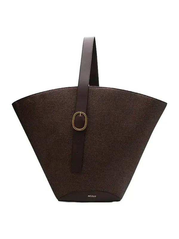 Women's Apehli Raffia-Leather Tote Bag