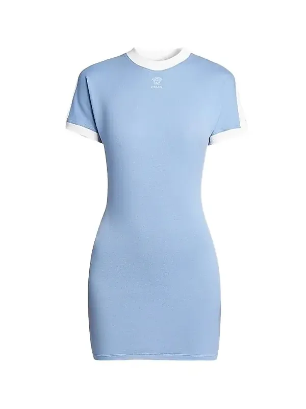 Women's La Vacanza Medusa Logo Stretch Cotton T-Shirt Dress Women's La Vacanza Medusa Logo Stretch Cotton T-Shirt Dress