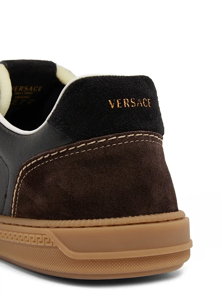 Versace Men's Leather & Suede Low-Top Sneakers | Thumbnail 7 Versace Men's Leather & Suede Low-Top Sneakers | Thumbnail 7