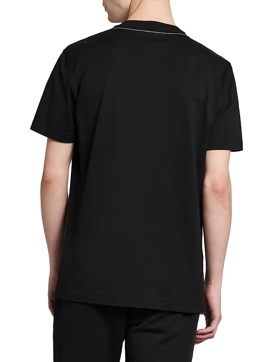 Dolce & Gabbana Men's Logo Cotton Crewneck T-Shirt | Thumbnail 5 Dolce & Gabbana Men's Logo Cotton Crewneck T-Shirt | Thumbnail 5