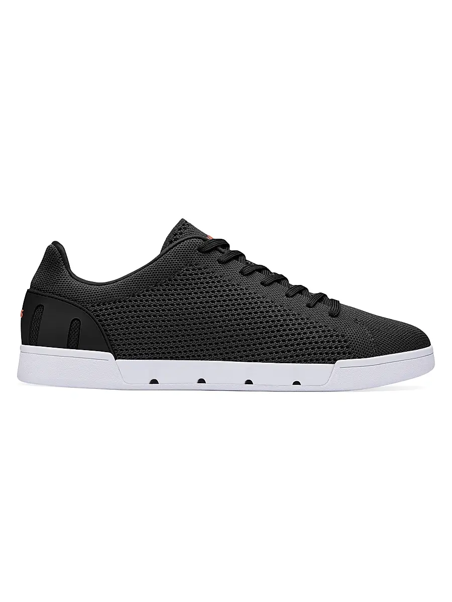 SWIMS Men's Breeze Tennis Knit Low-Top Sneakers - Black - Size 14 | Image 1 SWIMS Men's Breeze Tennis Knit Low-Top Sneakers - Black - Size 14 | Image 1