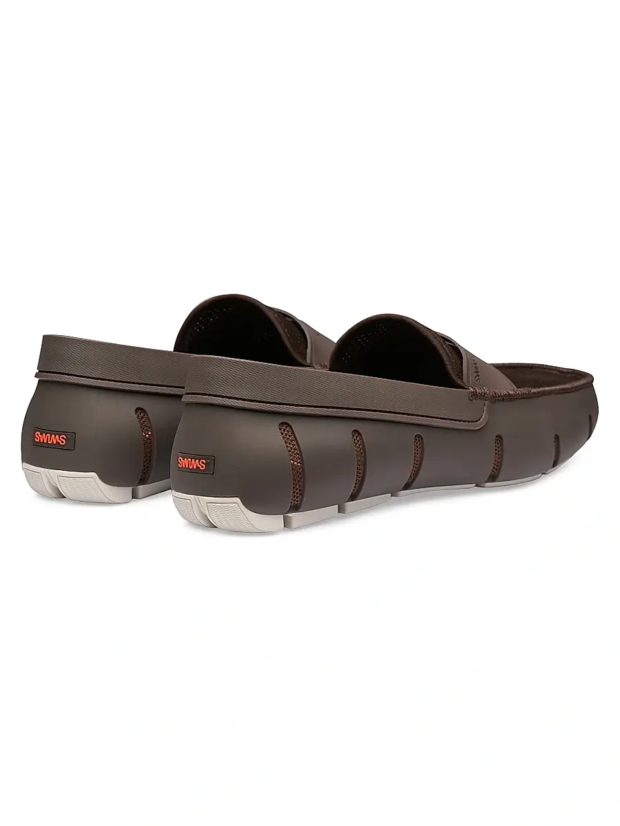 SWIMS Men's Mesh & Rubber Penny Loafers | Thumbnail 3