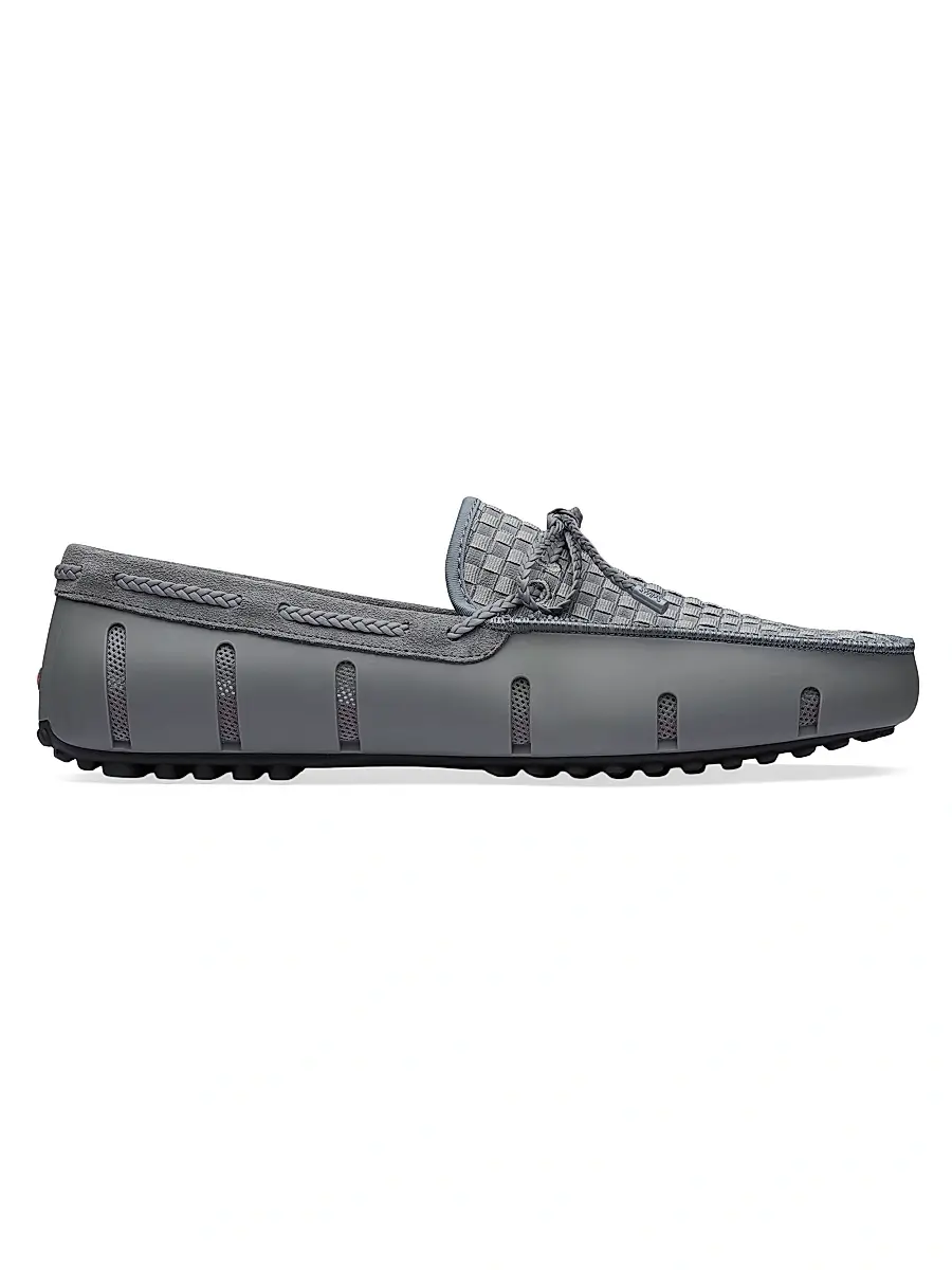 SWIMS Men's Woven Driving Loafers - Grey - Size 15 | Image 1 SWIMS Men's Woven Driving Loafers - Grey - Size 15 | Image 1