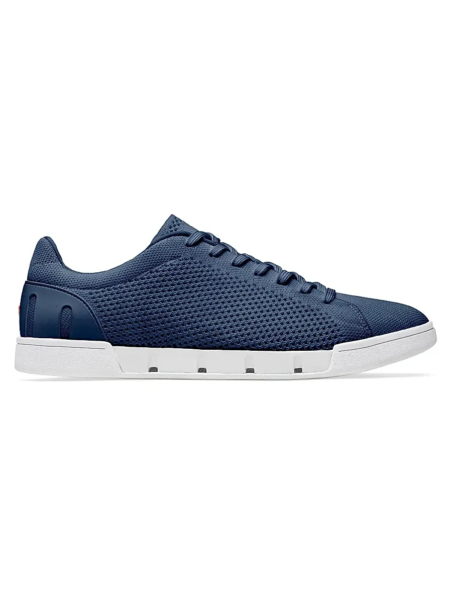SWIMS Men's Breeze Tennis Knit Low-Top Sneakers - Navy - Size 14 | Image 1 SWIMS Men's Breeze Tennis Knit Low-Top Sneakers - Navy - Size 14 | Image 1