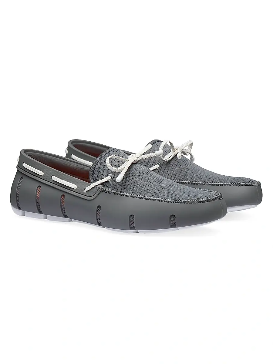SWIMS Men's Braided Lace Loafers | Thumbnail 2