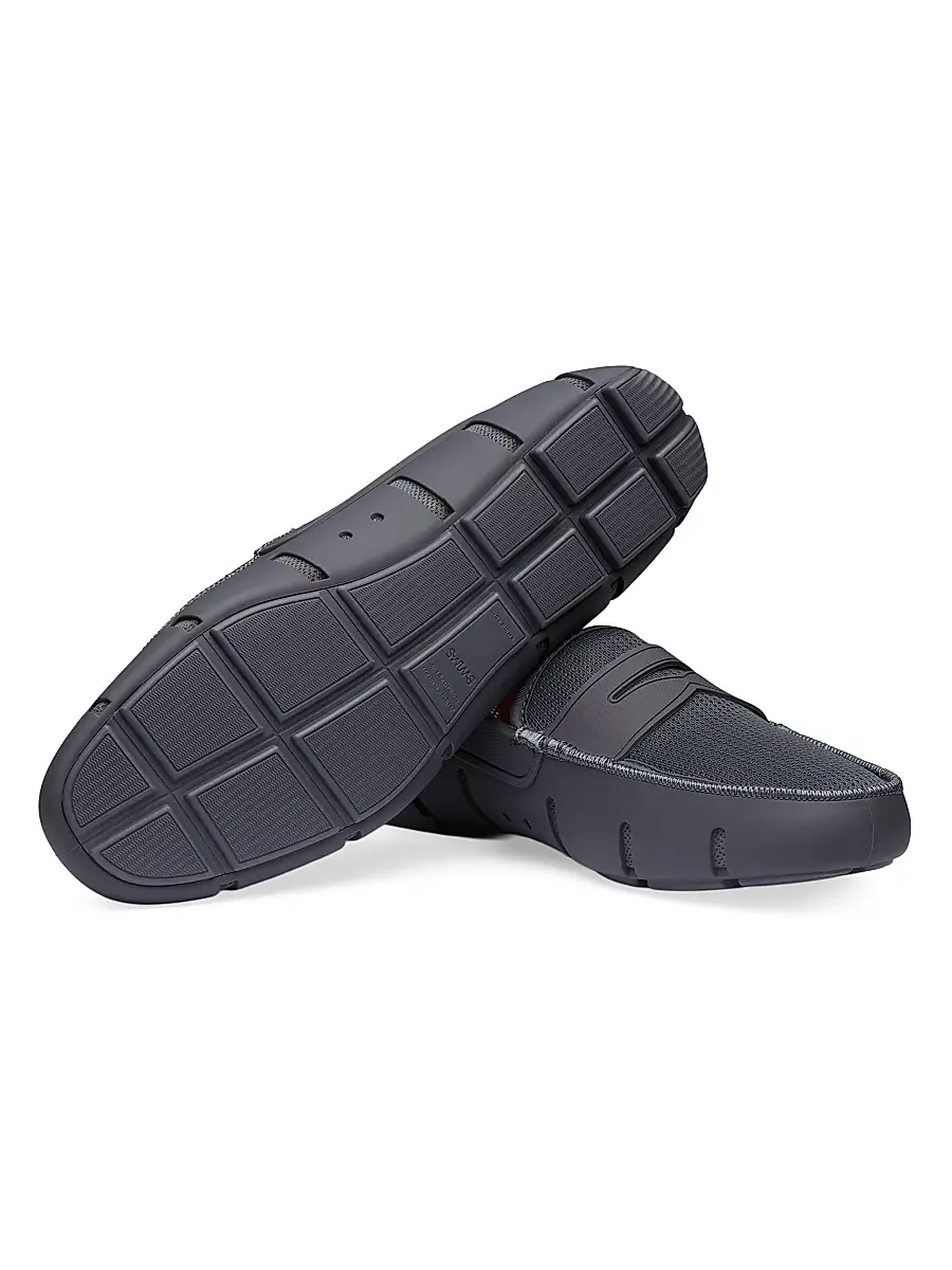 SWIMS Men's Mesh & Rubber Penny Loafers | Thumbnail 4