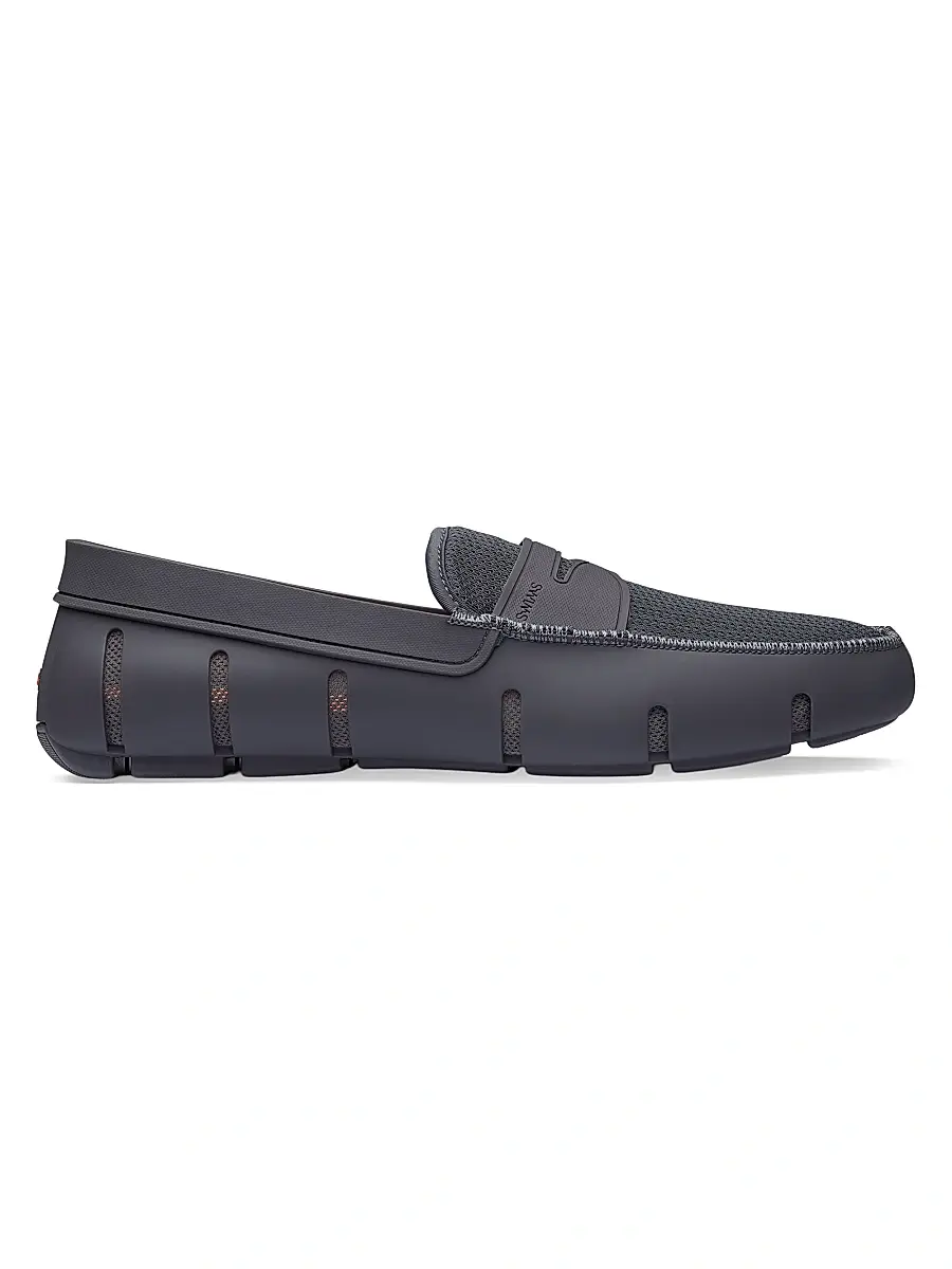 SWIMS Men's Mesh & Rubber Penny Loafers - Charcoal - Size 14 | Image 1 SWIMS Men's Mesh & Rubber Penny Loafers - Charcoal - Size 14 | Image 1