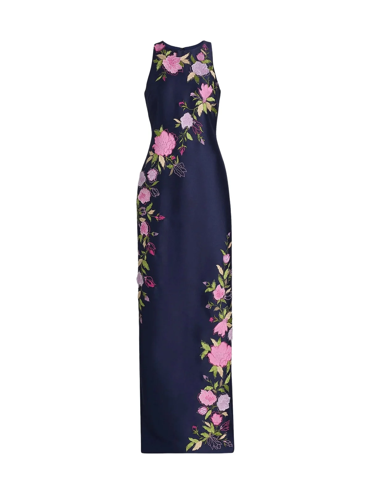 Women's Floral Stretch Mikado Column Gown Women's Floral Stretch Mikado Column Gown