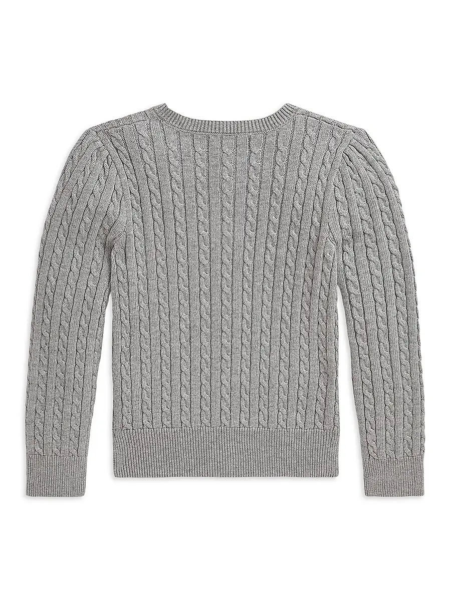 Polo Ralph Lauren Girl's Little Girl's & Girl's Cable-Knit Cardigan | Thumbnail 2