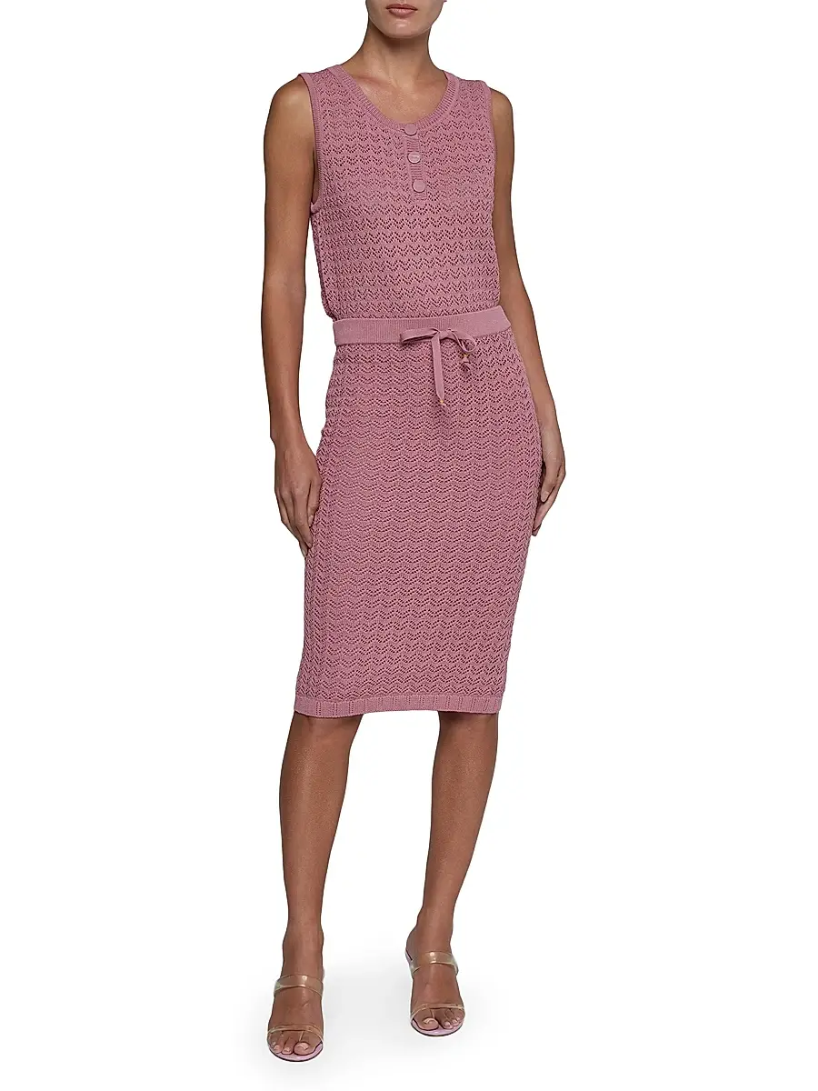 L'Agence Women's Lacen Pointelle-Knit Midi-Skirt | Thumbnail 2 L'Agence Women's Lacen Pointelle-Knit Midi-Skirt | Thumbnail 2