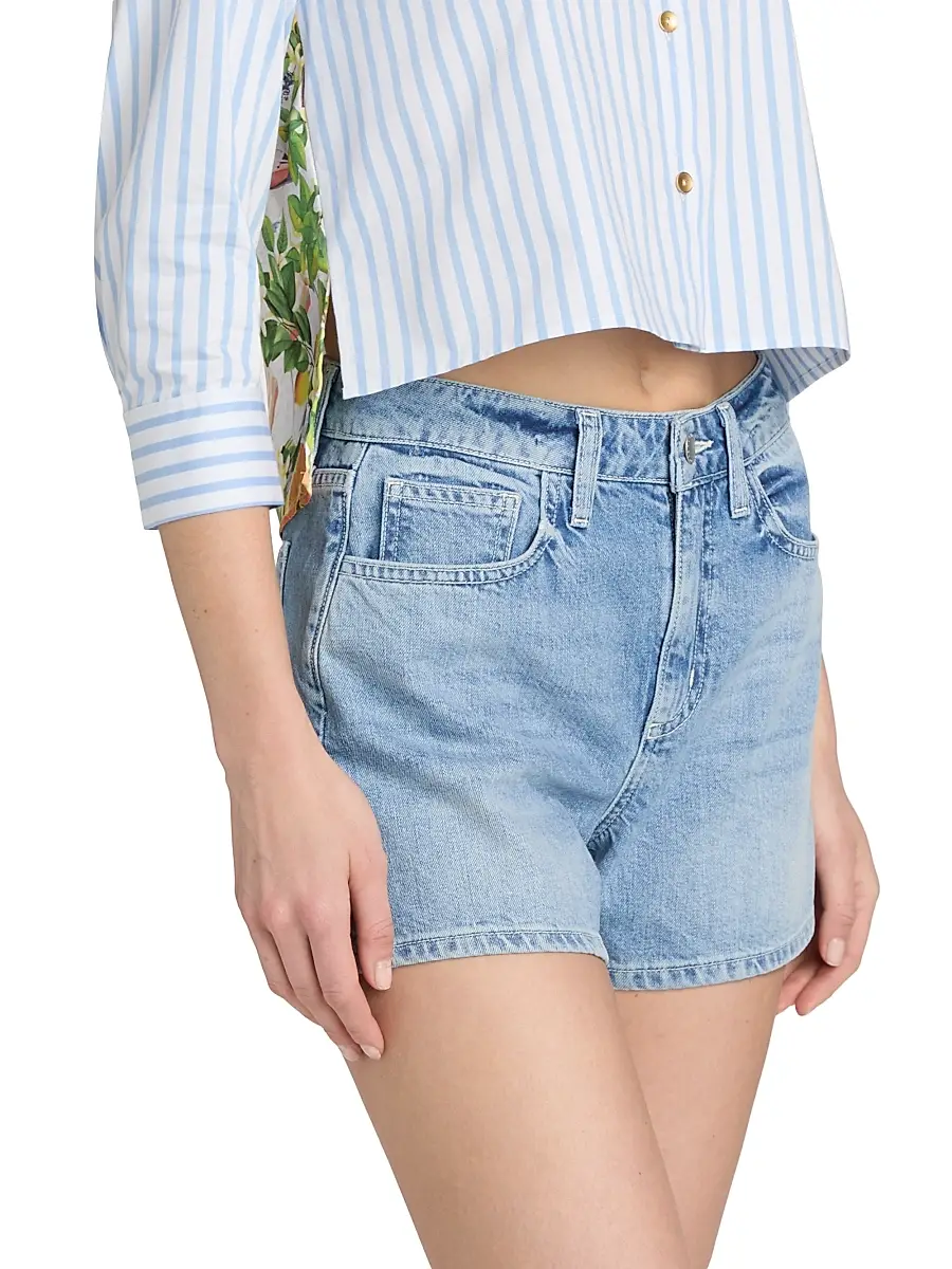 L'Agence Women's Lissania Ultra High-Rise Denim Shorts | Thumbnail 4 L'Agence Women's Lissania Ultra High-Rise Denim Shorts | Thumbnail 4