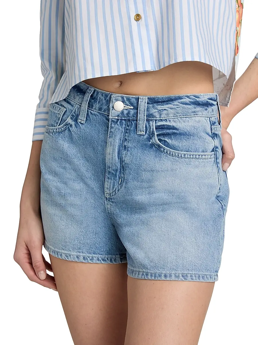 L'Agence Women's Lissania Ultra High-Rise Denim Shorts | Thumbnail 6 L'Agence Women's Lissania Ultra High-Rise Denim Shorts | Thumbnail 6