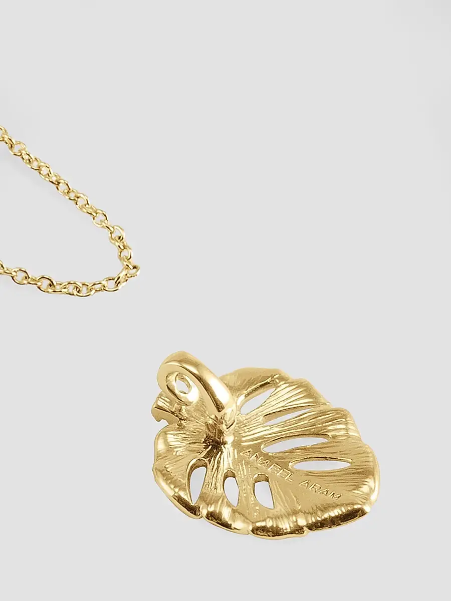 Anabel Aram Women's Monstera Palm 18K-Gold-Plated & Cubic Zirconia Pendant - Gold | Thumbnail 5 Anabel Aram Women's Monstera Palm 18K-Gold-Plated & Cubic Zirconia Pendant - Gold | Thumbnail 5