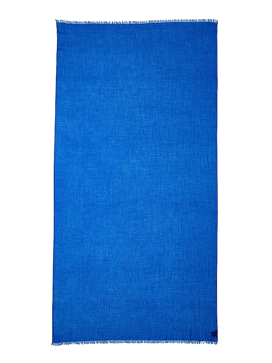 Sofia Cashmere Women's Lightweight Cashmere Scarf - Cobalt | Image 1 Sofia Cashmere Women's Lightweight Cashmere Scarf - Cobalt | Image 1