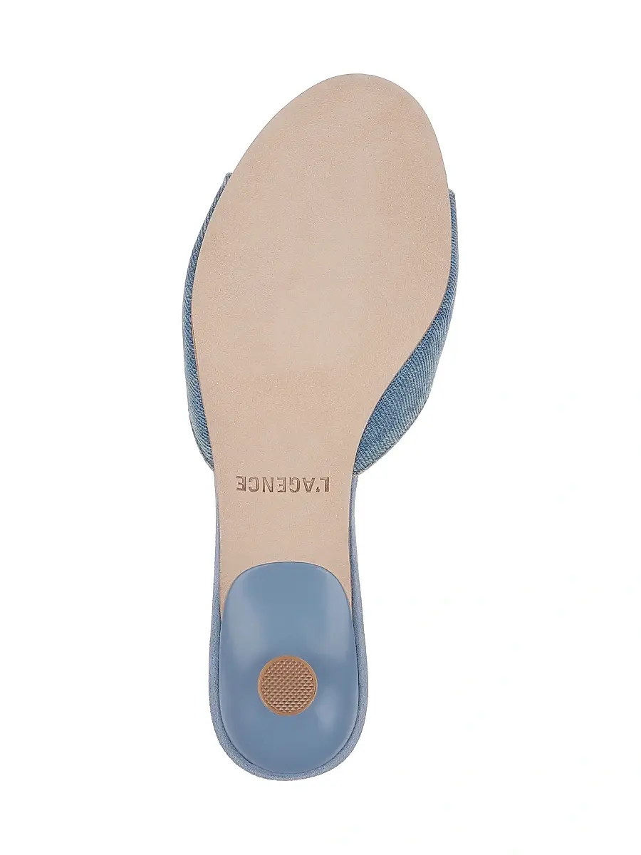 L'Agence Women's Arleen 60MM Denim Sandals | Thumbnail 6
